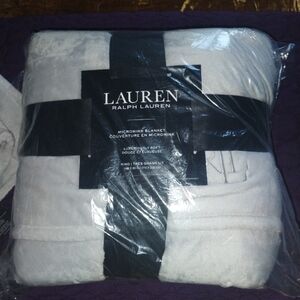 Lauren Ralph Lauren Quiet Gray Micromink Blanket, Size King